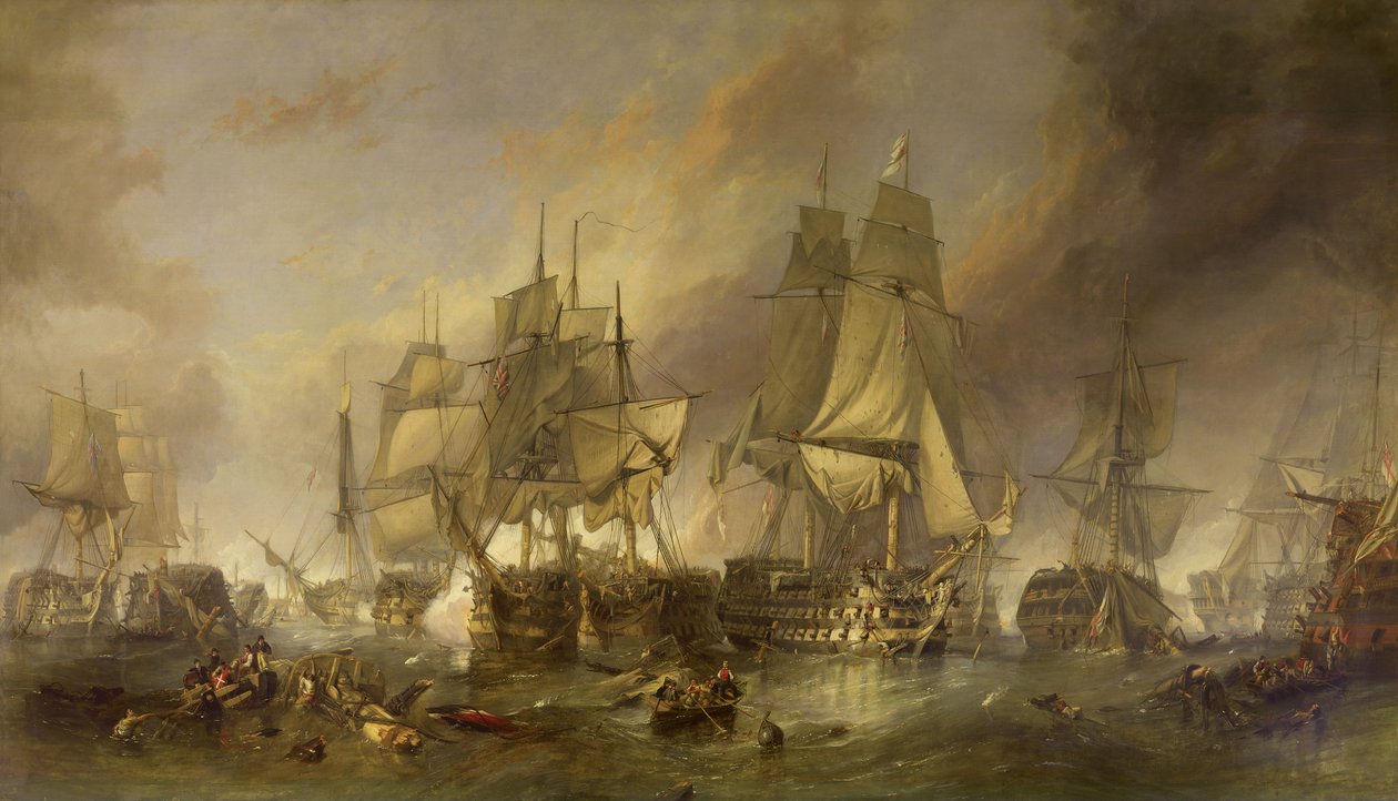 Trafalgarin taistelu tekijältä Clarkson Frederick Stanfield