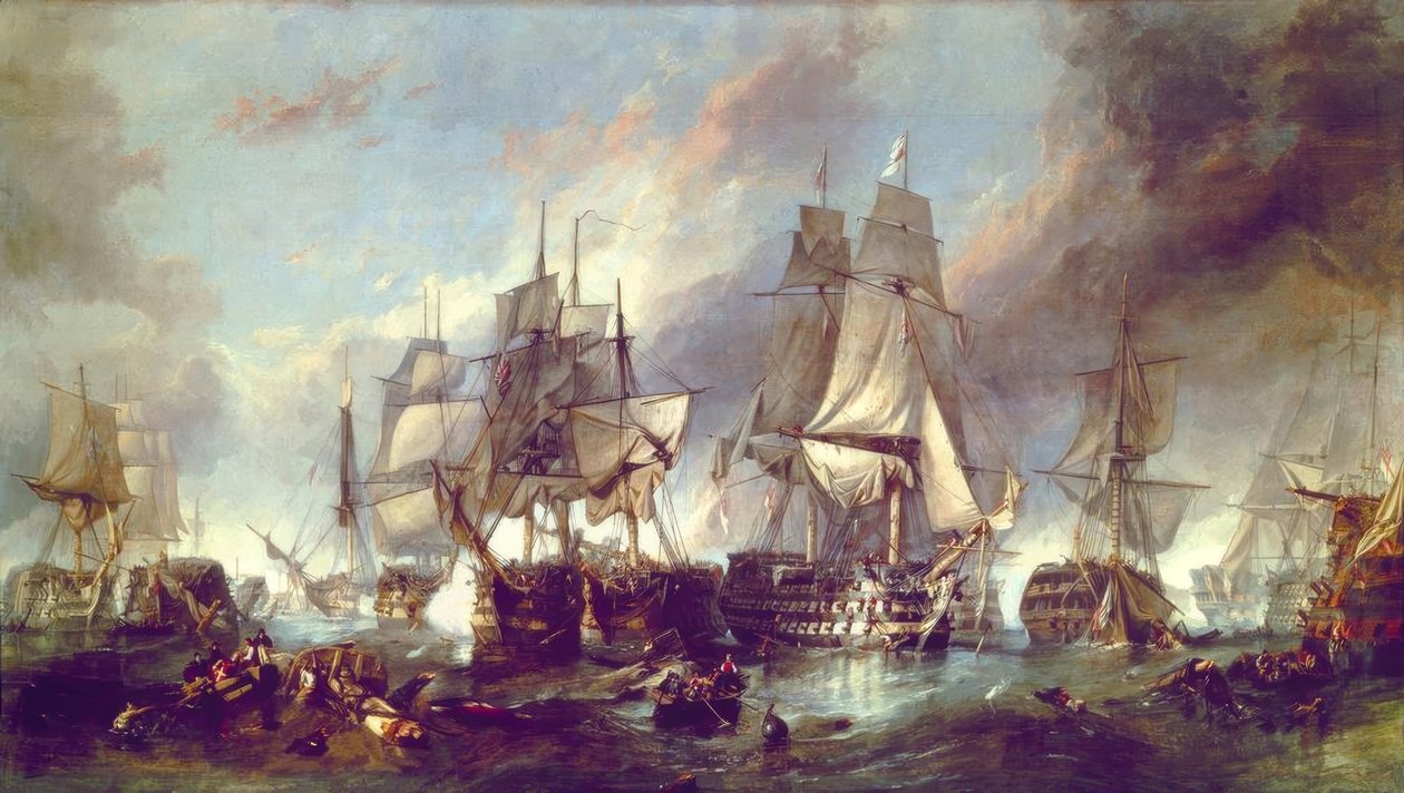 Trafalgarin taistelu tekijältä Clarkson Frederick Stanfield
