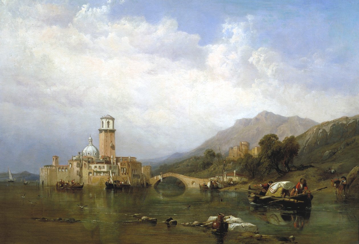Venetsianlahdella, 1848. tekijältä Clarkson Stanfield