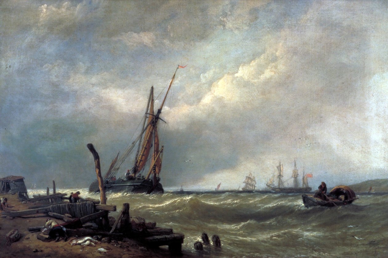 "Texelissä", 1856 tekijältä Clarkson Stanfield