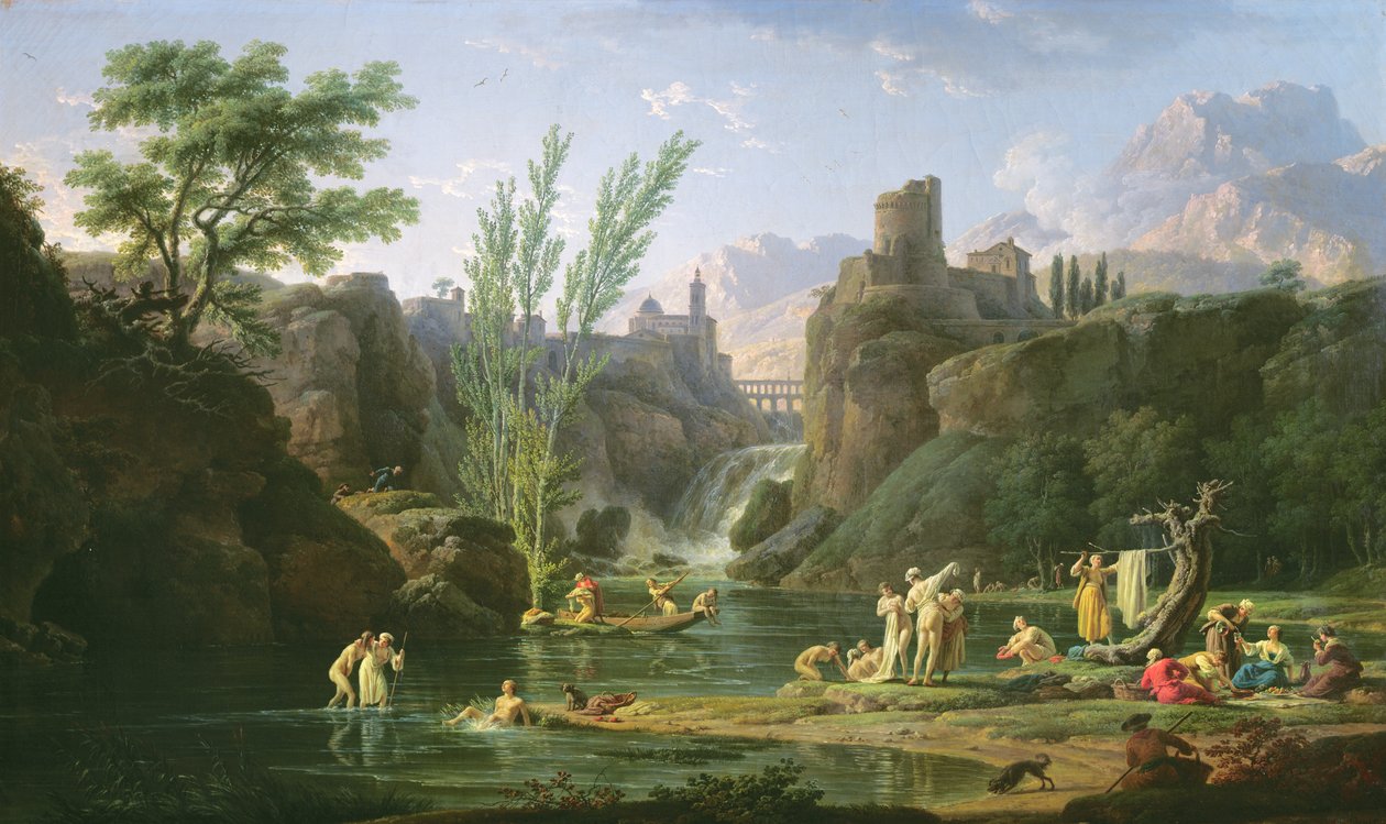 Aamu, Uimarit, 1772 tekijältä Claude Joseph Vernet