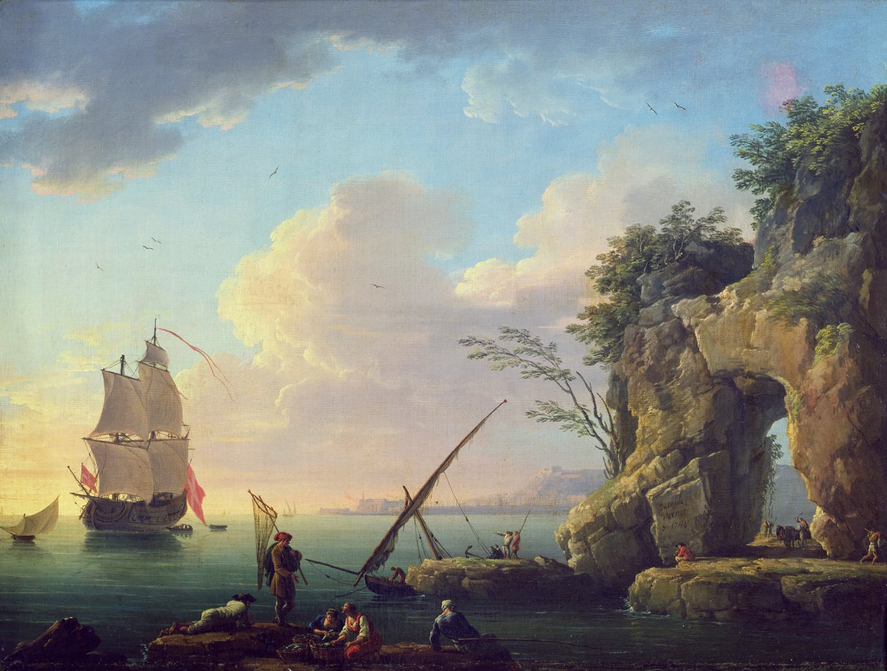 Merimaisema, 1748 tekijältä Claude Joseph Vernet