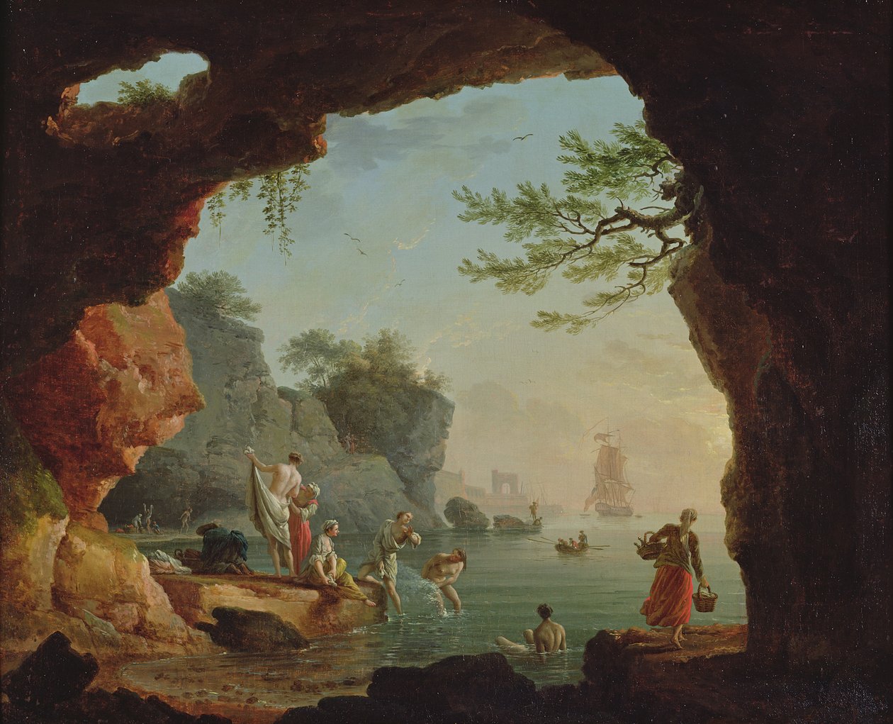 Uimarit tekijältä Claude Joseph Vernet