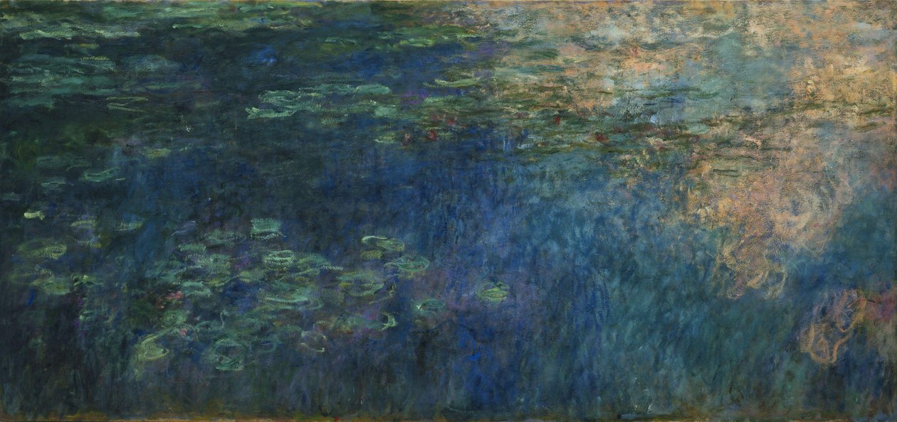 Pilvien heijastuksia lumpeenlammella tekijältä Claude Monet