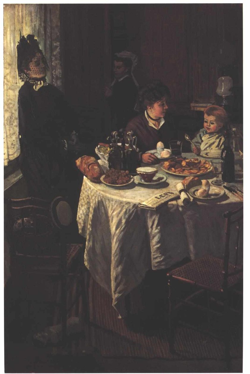 The Luncheonn, Saksa: Das Fruhstuckn, Ranska: Le dejeunern, Puola: Sniadanien tekijältä Claude Monet