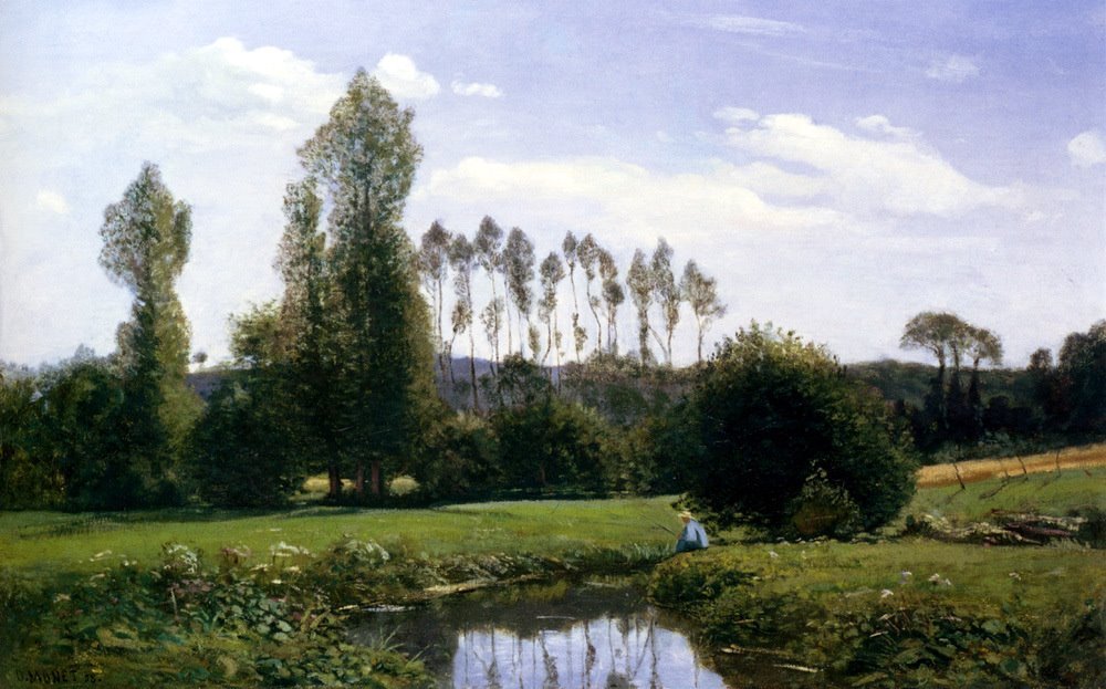 Veduta di Rouellesn tekijältä Claude Monet