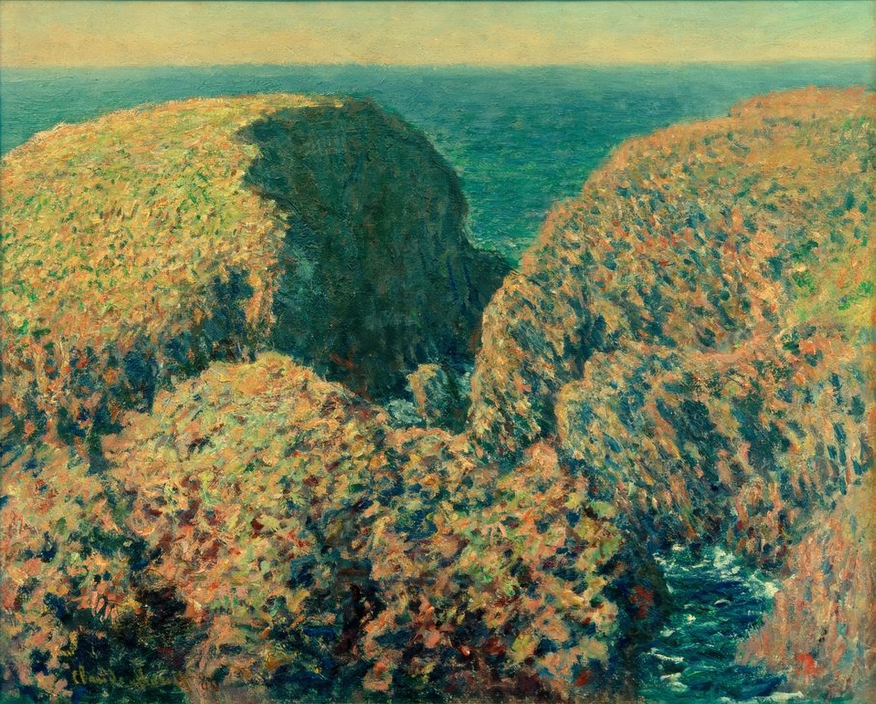 Bloc de Rochers, Belle-Ile tekijältä Claude Monet