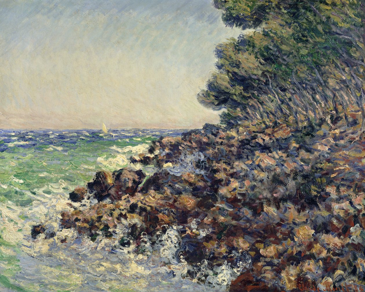 Cap Martin, 1884 tekijältä Claude Monet