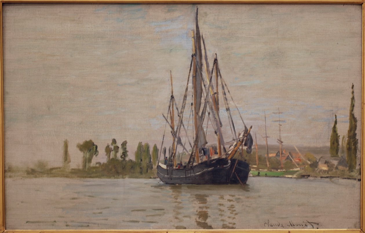 Chasse-marée ankkurissa tekijältä Claude Monet