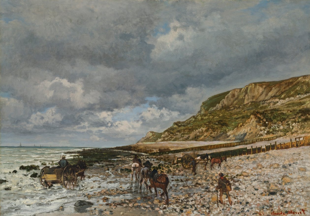 Chevaux à la pointe de la Hève tekijältä Claude Monet