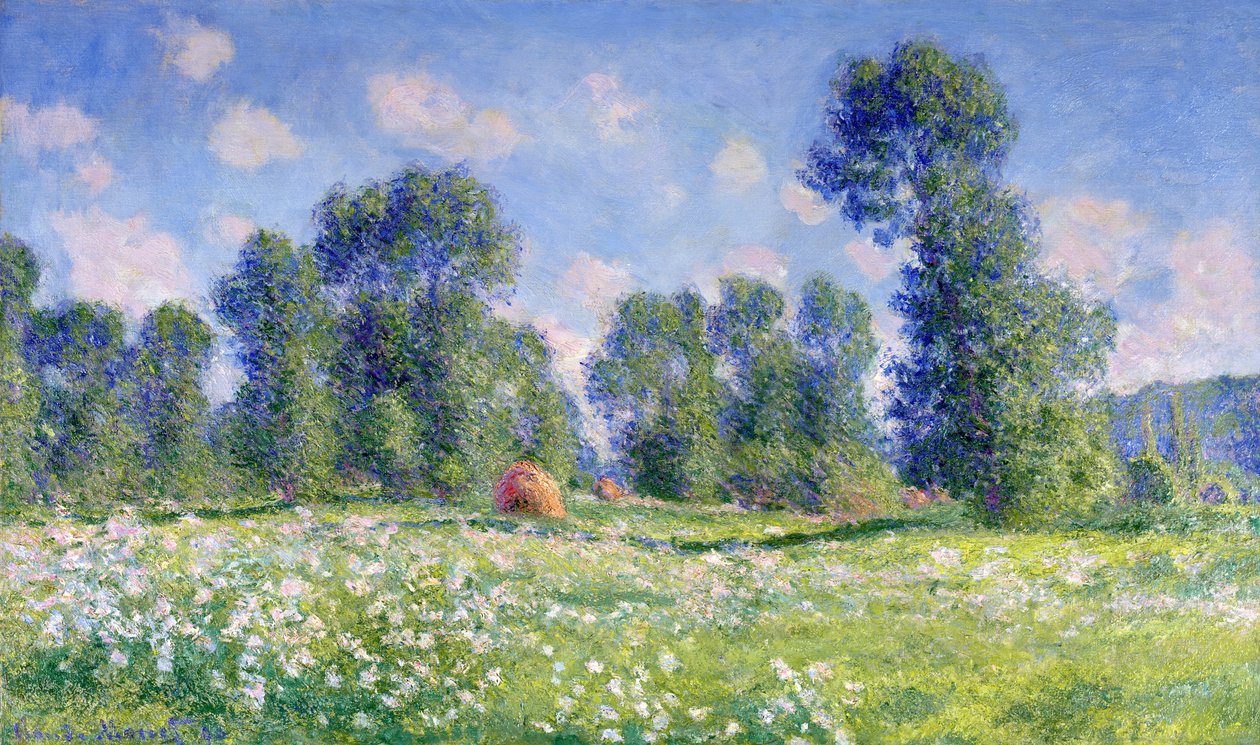 Kevään vaikutus, Giverny, 1890 tekijältä Claude Monet