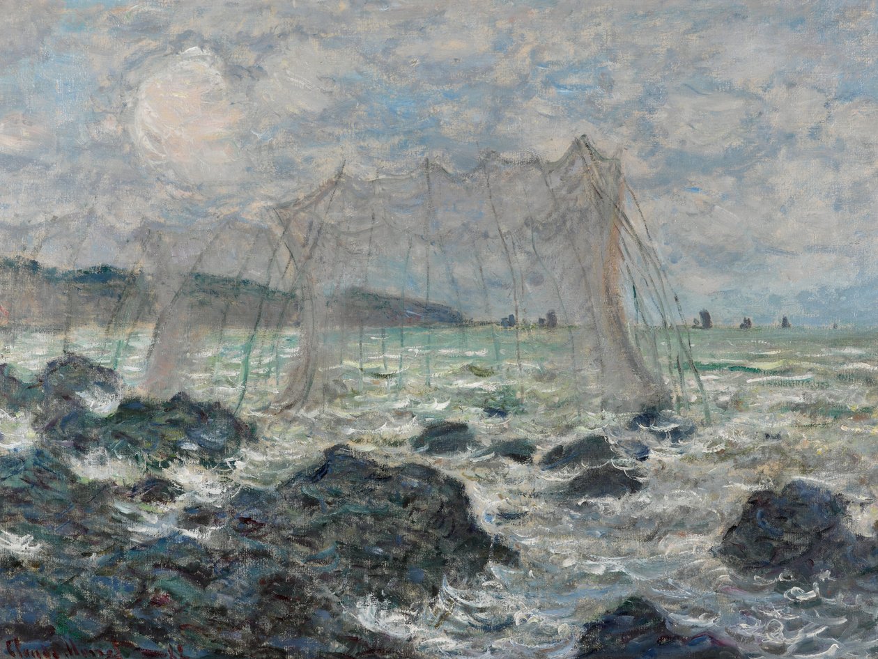 Kalastusverkot Pourvillessä tekijältä Claude Monet