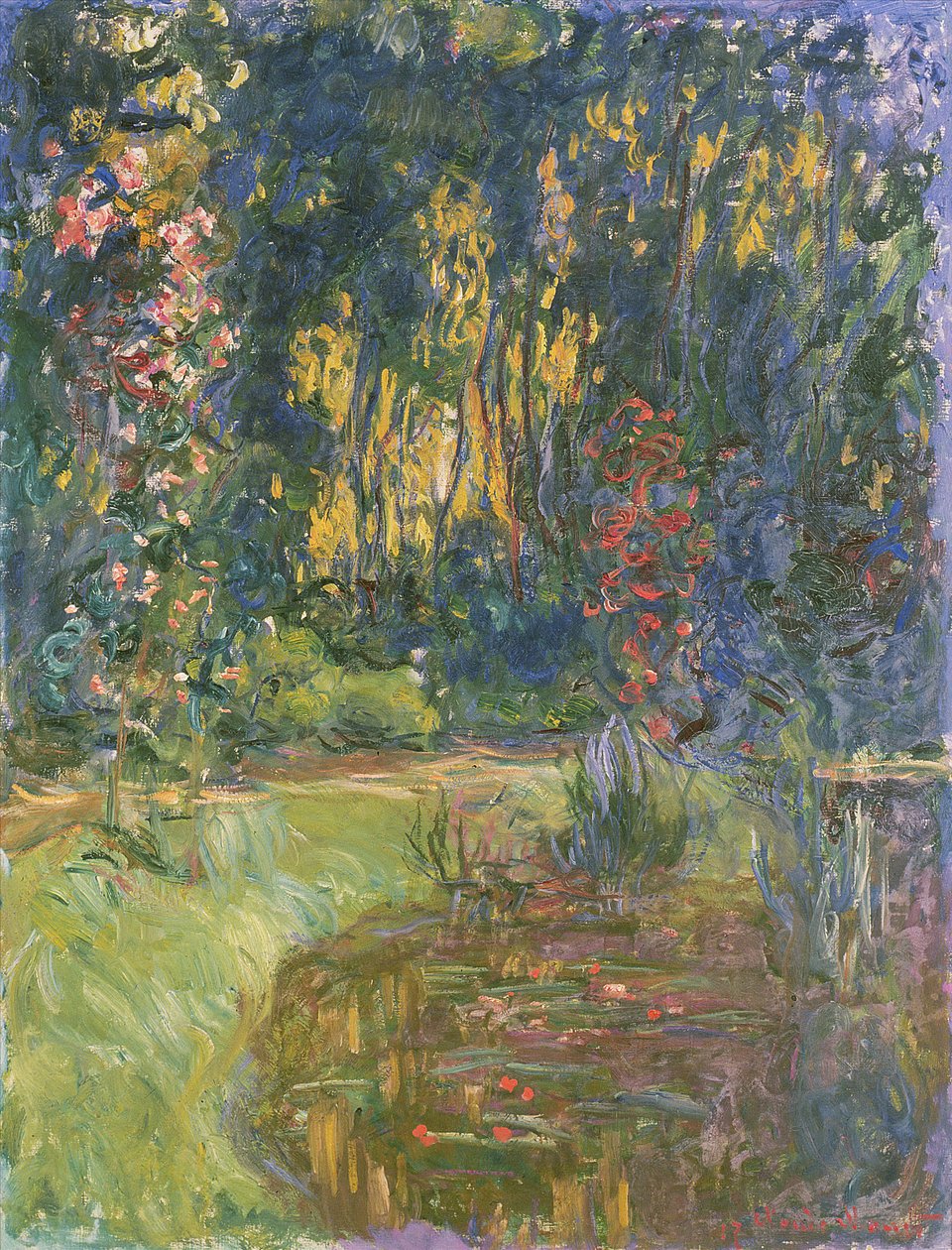 Givernyn puutarha, 1923 tekijältä Claude Monet