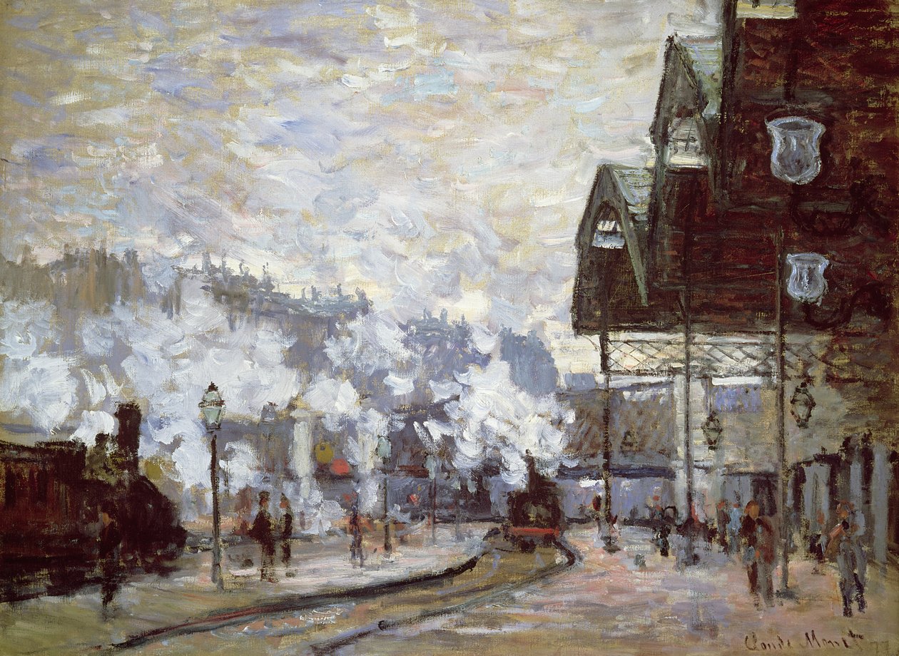 Gare Saint-Lazare, Pariisi, 1877 tekijältä Claude Monet