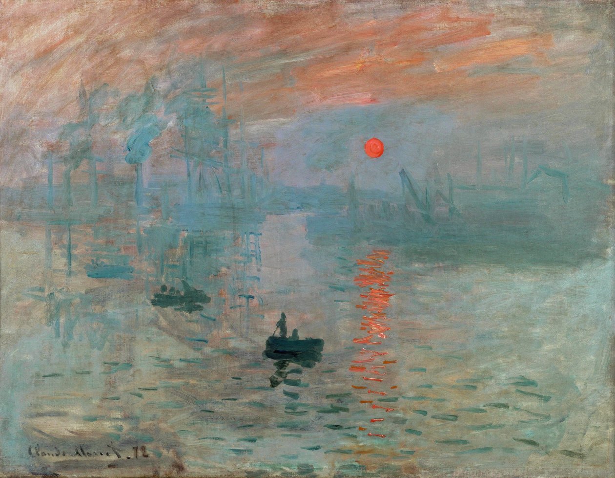 Vaikutelma: Auringonnousu, 1872 tekijältä Claude Monet