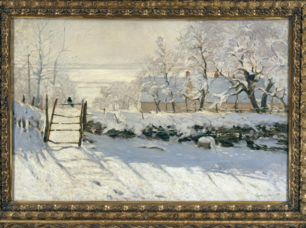 La pie (Harakka) tekijältä Claude Monet