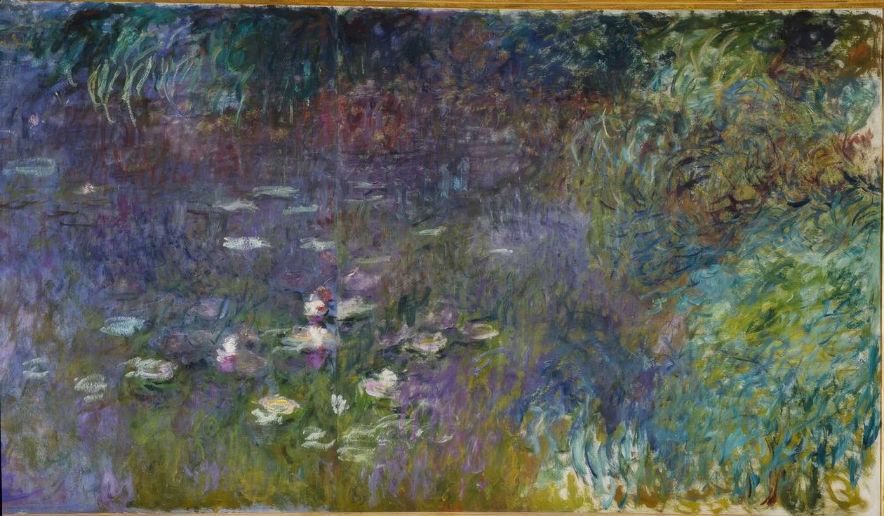 Le Bassin aux nympheas sans saules, Matin tekijältä Claude Monet