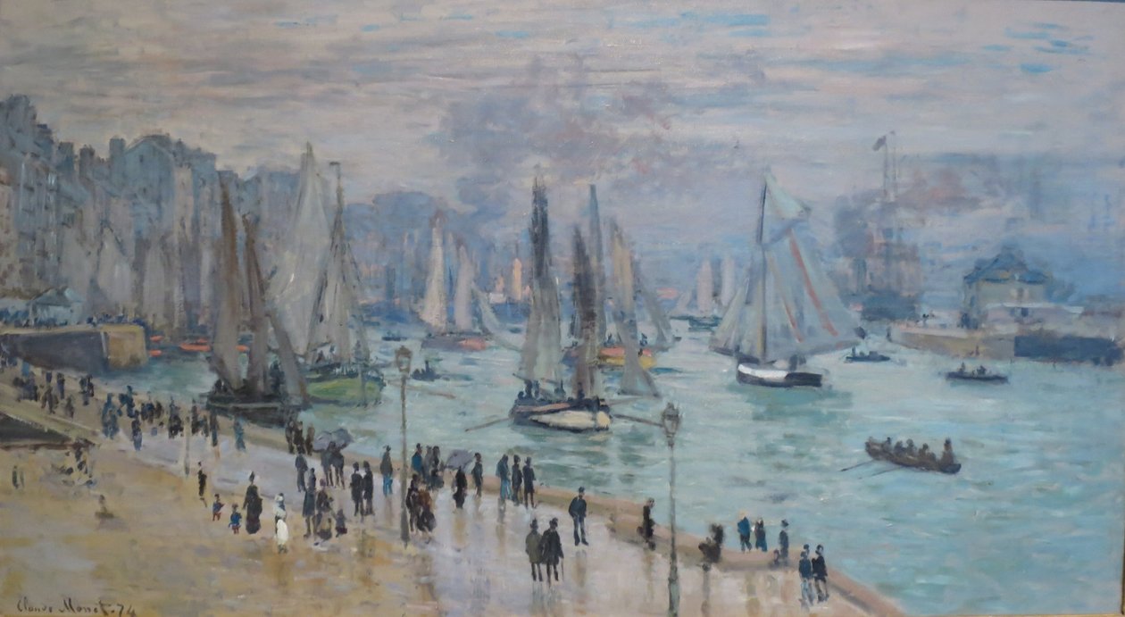Le Havre, Bâteaux de Peche Sortant du Port tekijältä Claude Monet