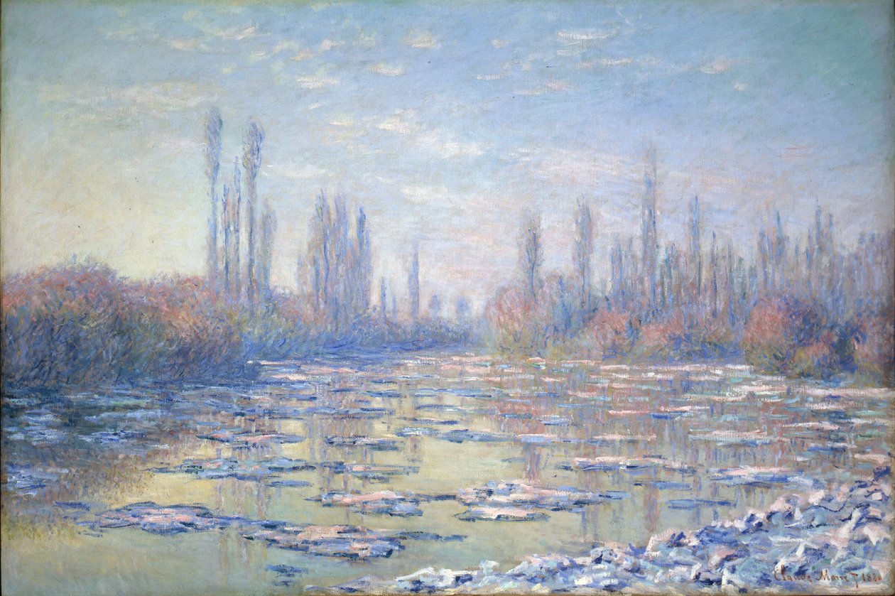 Les Glacons, 1880 tekijältä Claude Monet