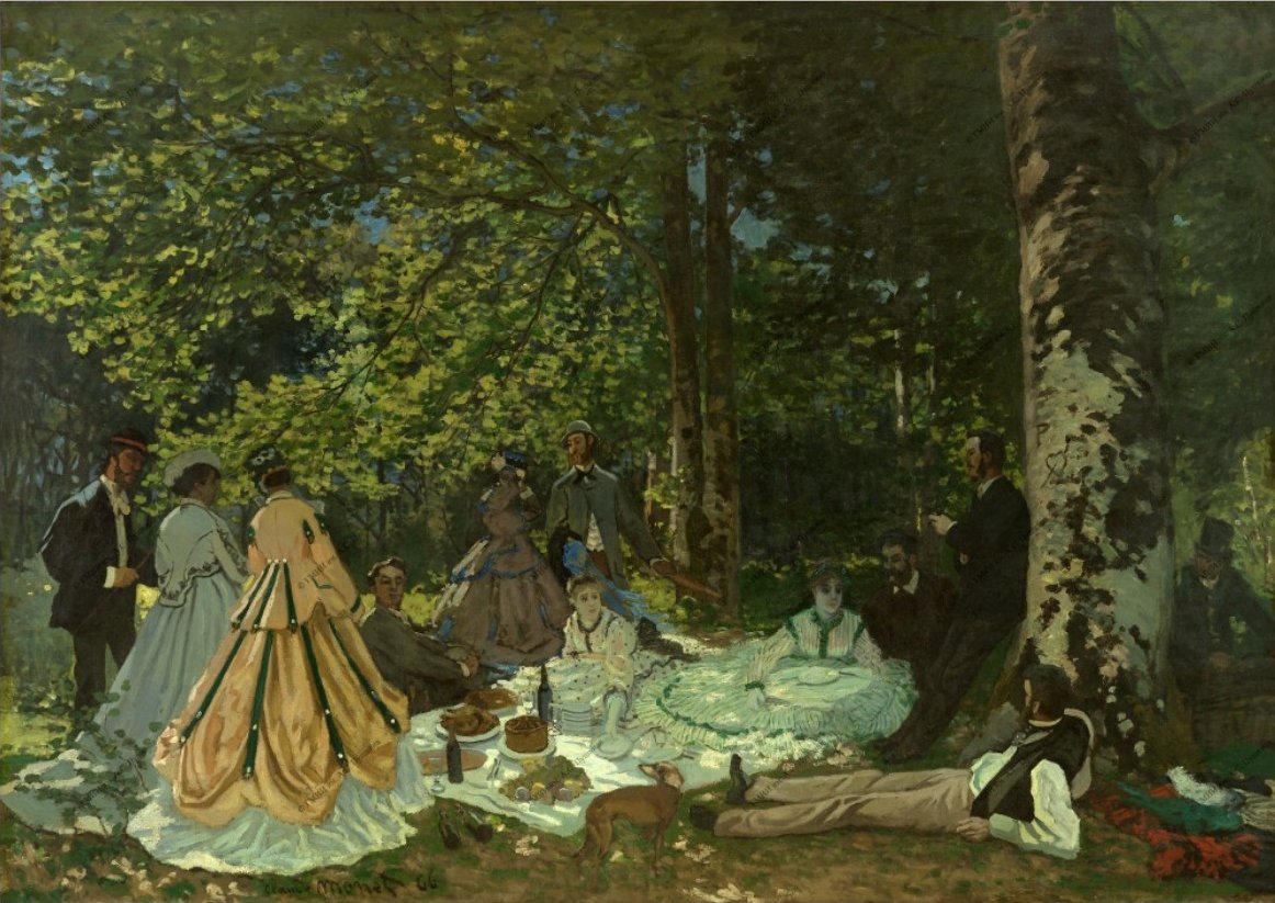 Lounas ruoholla tekijältä Claude Monet