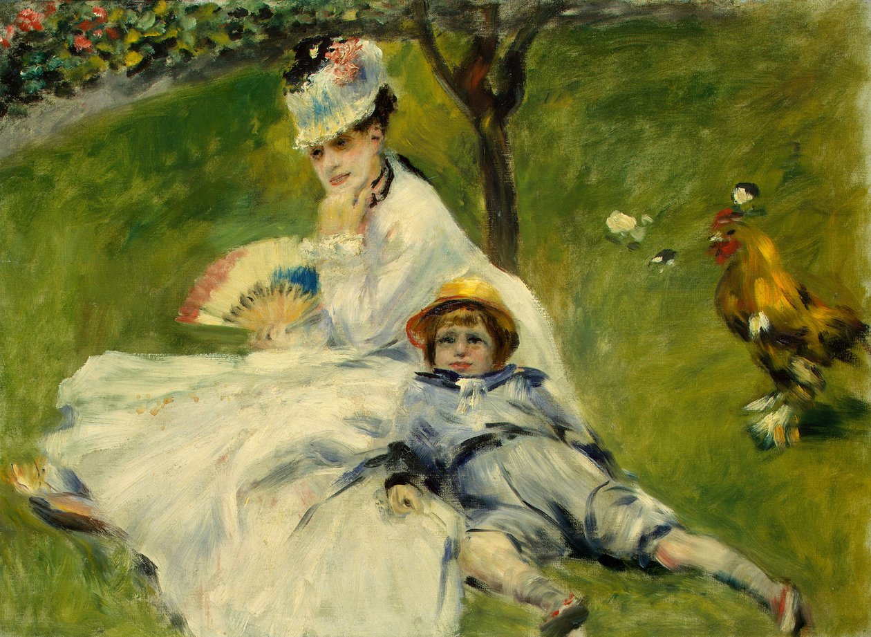 Madame Monet ja hänen poikansa tekijältä Claude Monet