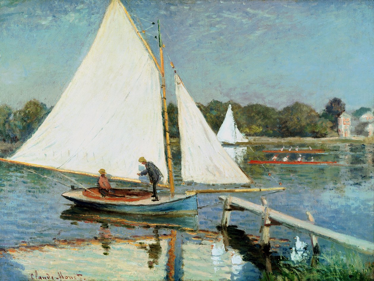 Paglalayag sa Argenteuil, c.1874 finn tekijältä Claude Monet