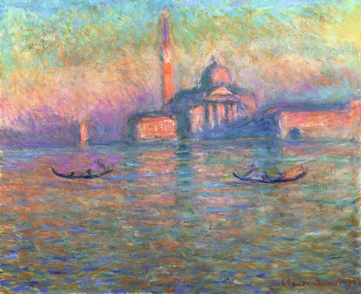 San Giorgio Maggiore, Venetsia, 1908 tekijältä Claude Monet