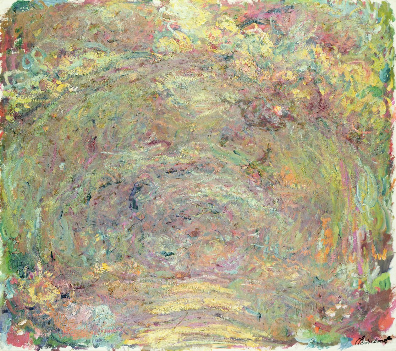 Varjostettu polku, noin 1920 tekijältä Claude Monet