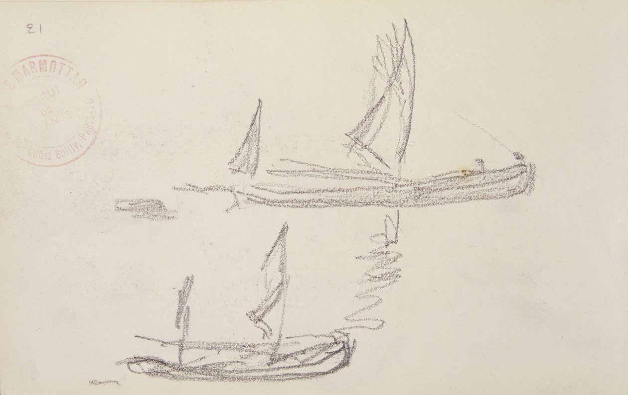 Tutkimus Lontoon sarjalle, Boats on the Thames tekijältä Claude Monet