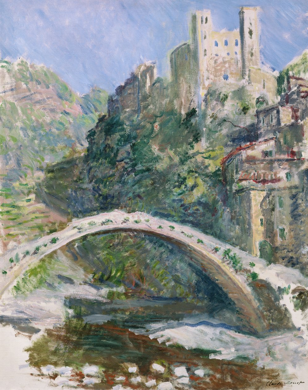 Dolceacquan linna, 1884 tekijältä Claude Monet