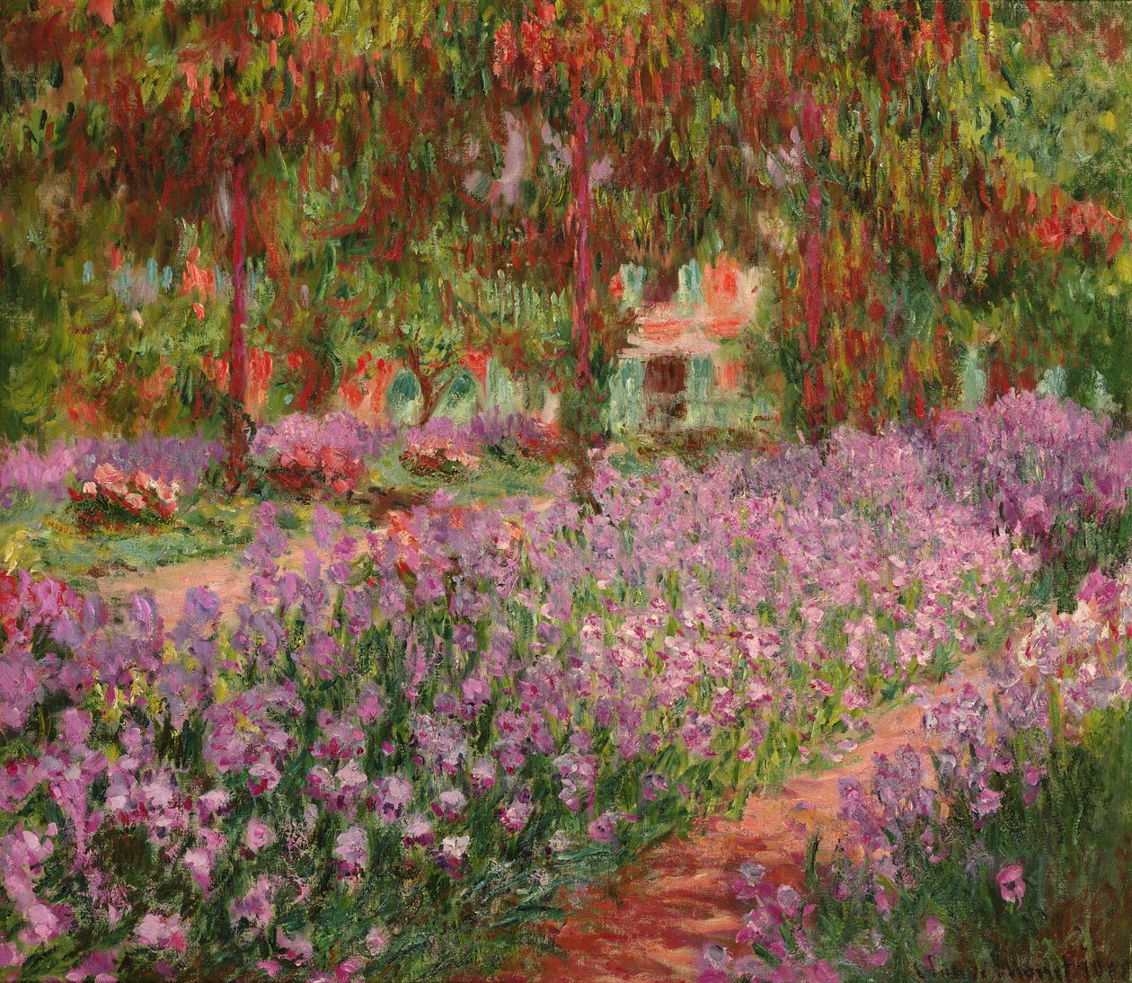 Givernyn puutarha, 1900 tekijältä Claude Monet