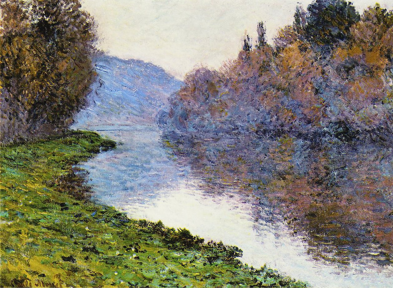 Seine Jenfossessa, 1884 tekijältä Claude Monet