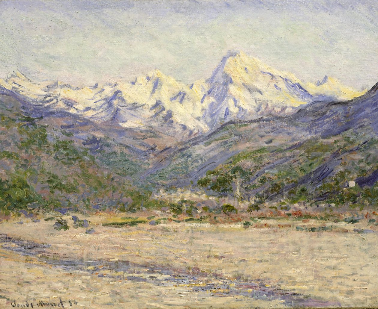 Nervian laakso tekijältä Claude Monet