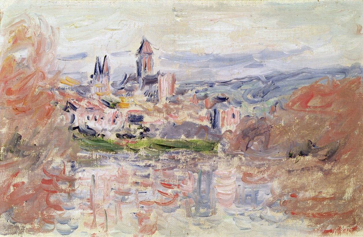 Vetheuilin kylä, noin 1881 tekijältä Claude Monet