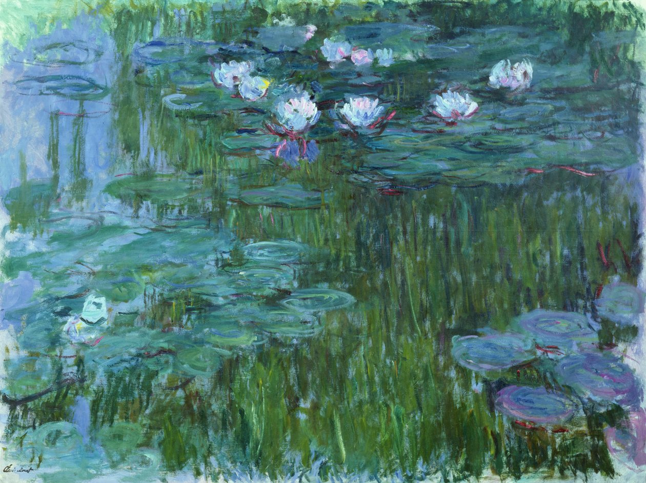 Lummet, 1914-1917 (katso yksityiskohta 158601) tekijältä Claude Monet