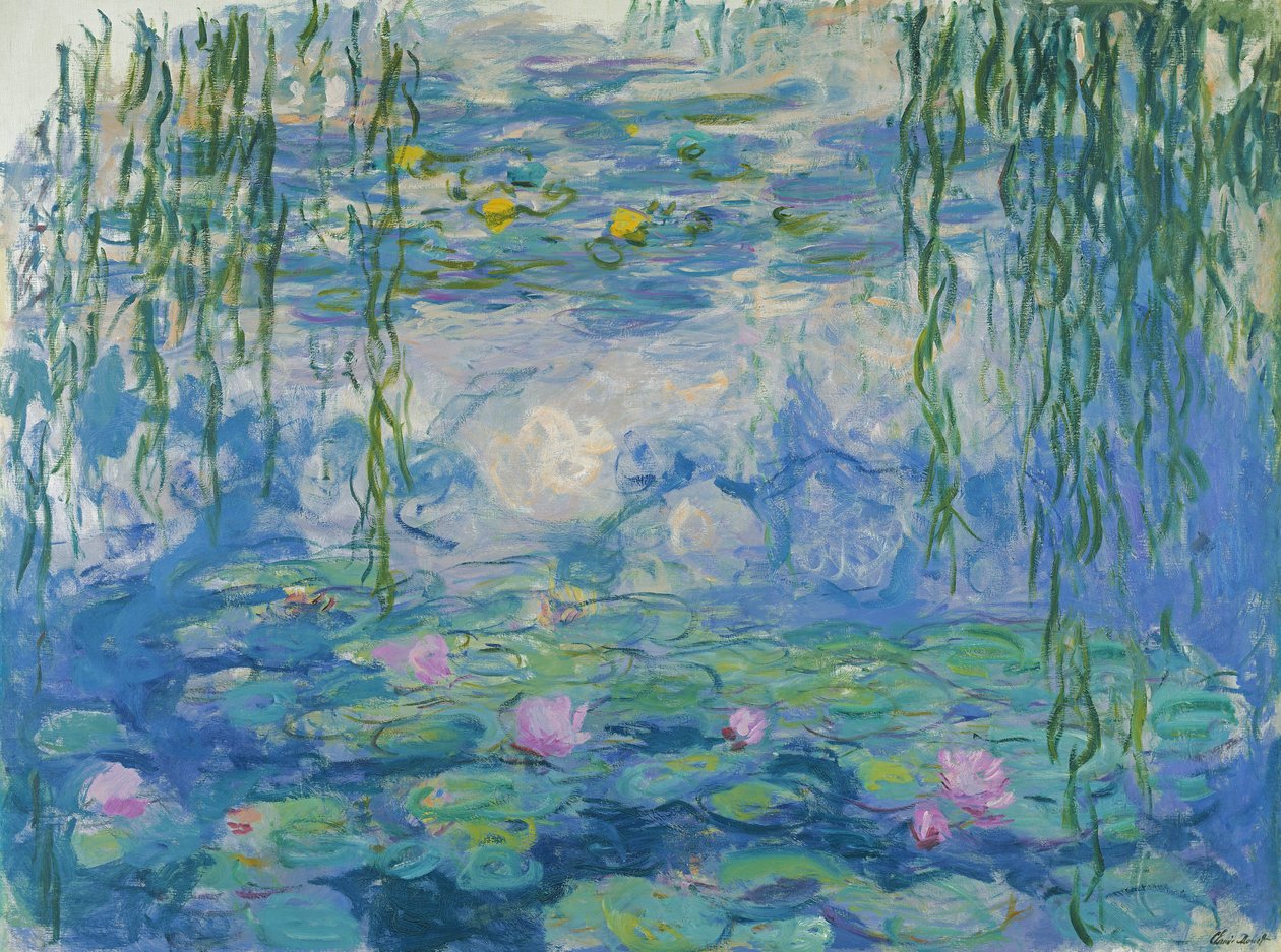 Vesililjat, 1916-19 (katso myös yksityiskohta 382331) tekijältä Claude Monet