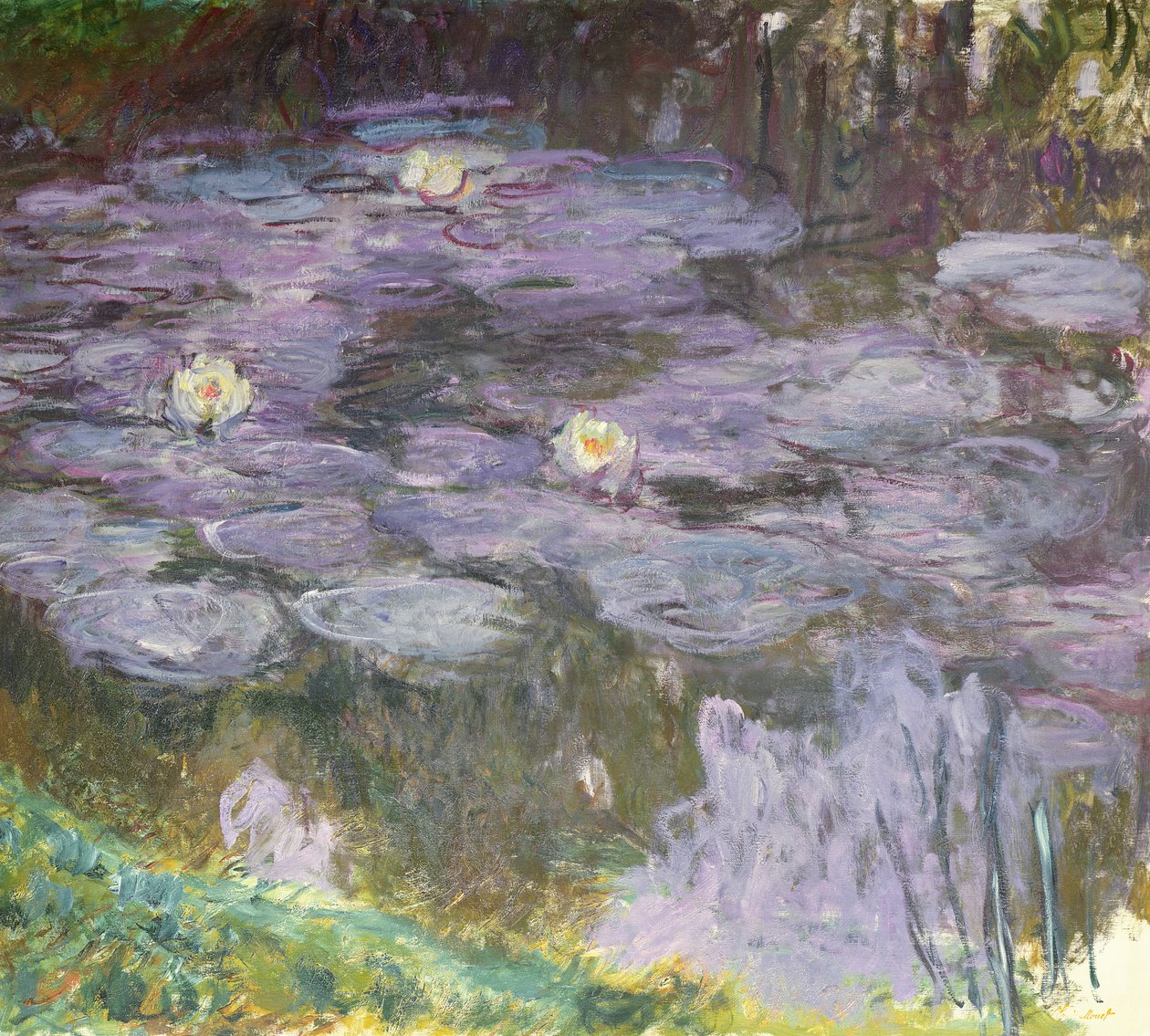 Vesililjat, 1917 tekijältä Claude Monet