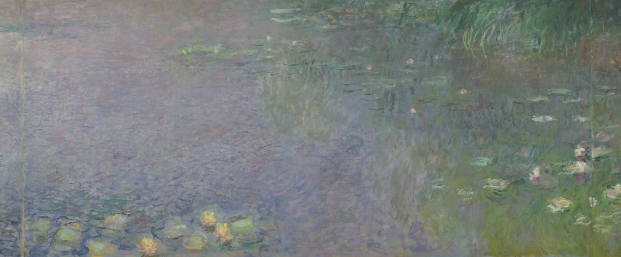 Lummet: Aamu, 1914-1918 (keskioikealla) tekijältä Claude Monet