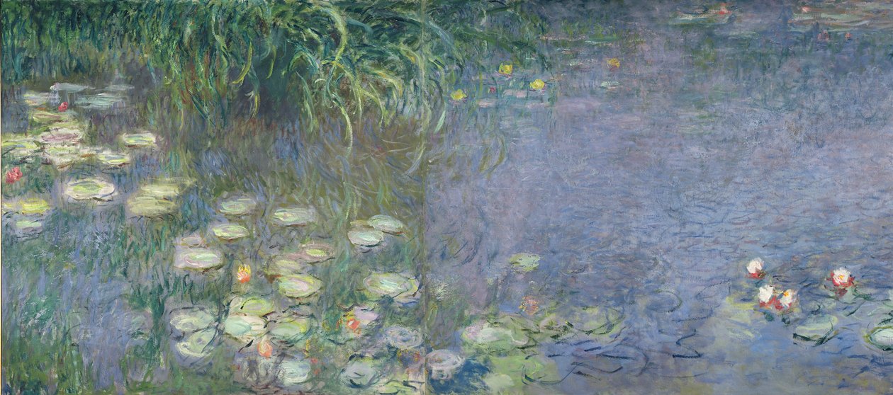 Lummet: Aamu, 1914-1918 (vasen osa) tekijältä Claude Monet