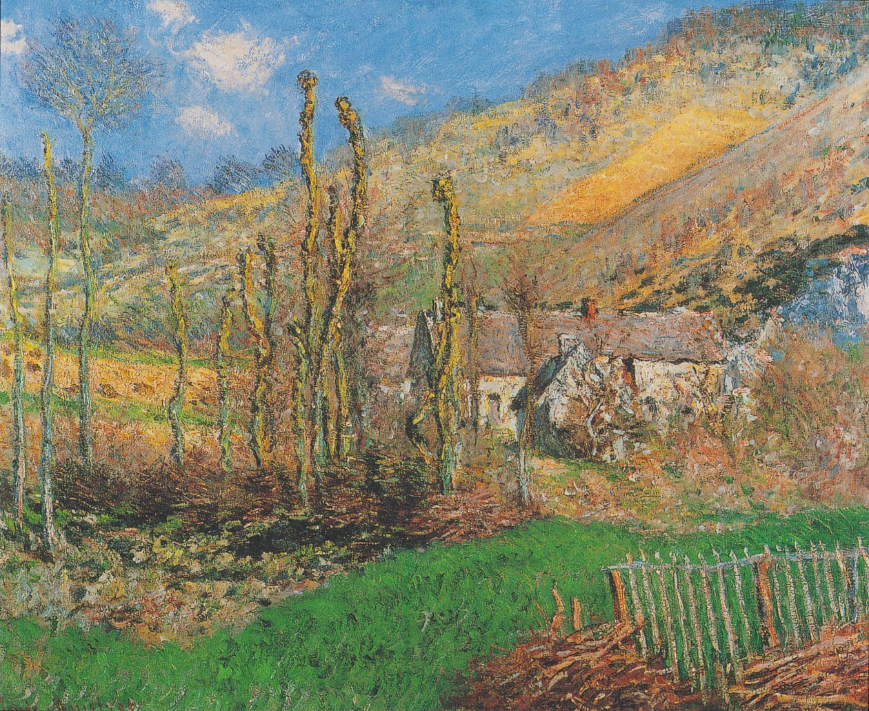 Talvimaisema Val de Falaisessa (Giverny) tekijältä Claude Monet