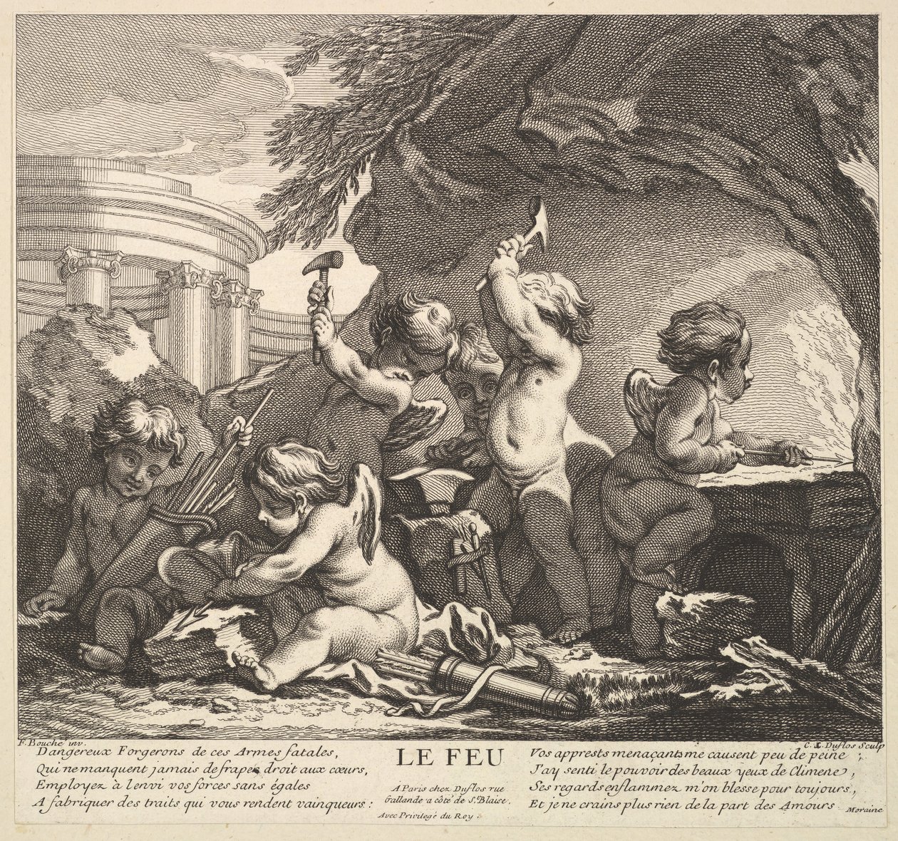 Tuli, 1700-luku. tekijältä Claude Augustin Duflos