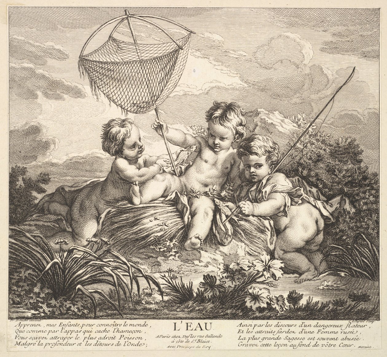 Vesi, 1700-luku. tekijältä Claude Augustin Duflos