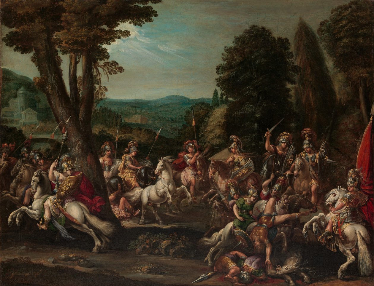 Amazonien voitto, 1620-luku. tekijältä Claude Deruet