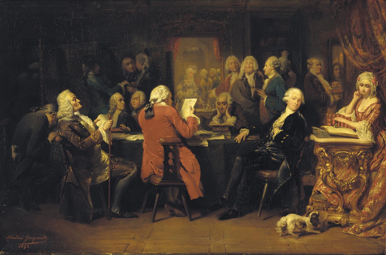 Voltaire Procopen lukusalissa tekijältä Claude Jacquand