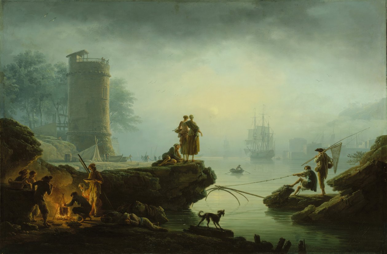 Aamu, 1760. tekijältä Claude Joseph Vernet