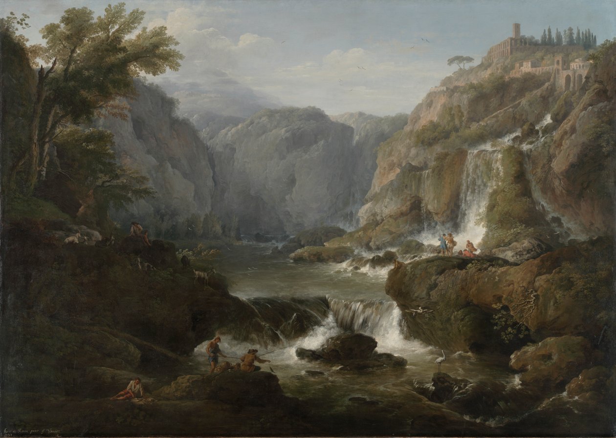 Tivolin vesiputoukset tekijältä Claude Joseph Vernet