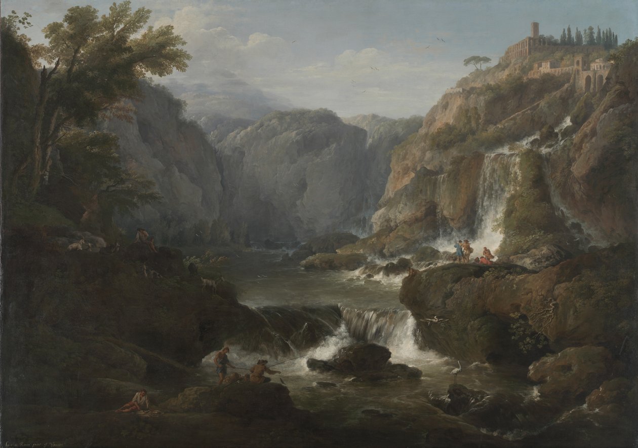 Vesiputoukset Tivolissa, 1737 tekijältä Claude Joseph Vernet