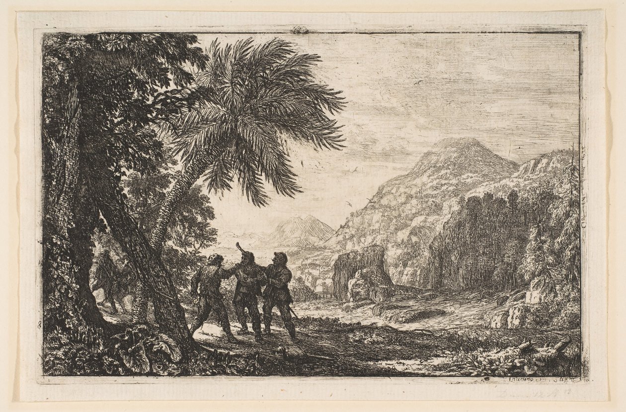 Maisema ryöstöjen kanssa, 1633. tekijältä Claude Lorrain