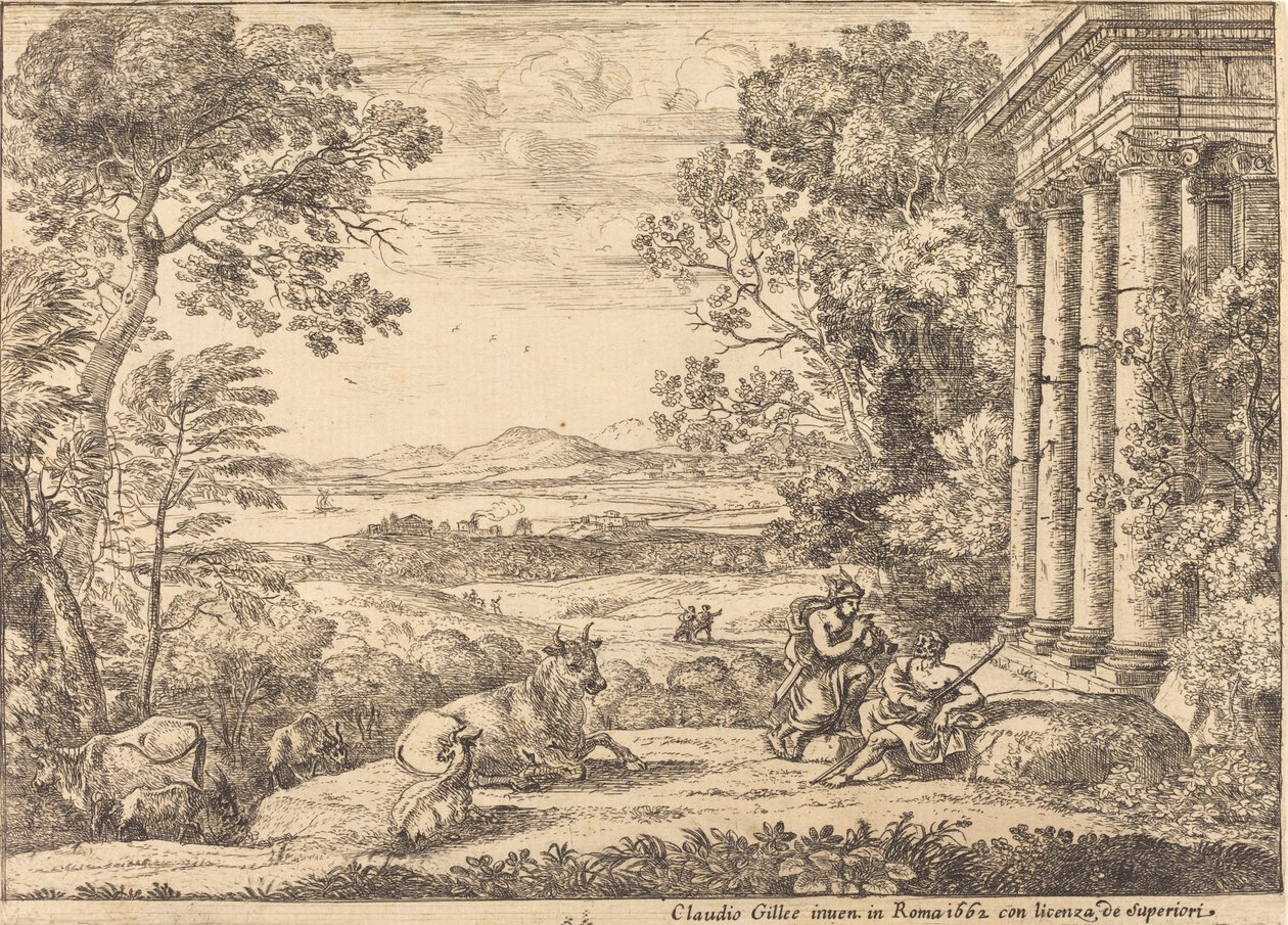 Mercury ja Argus (Mercury ja Argus) tekijältä Claude Lorrain