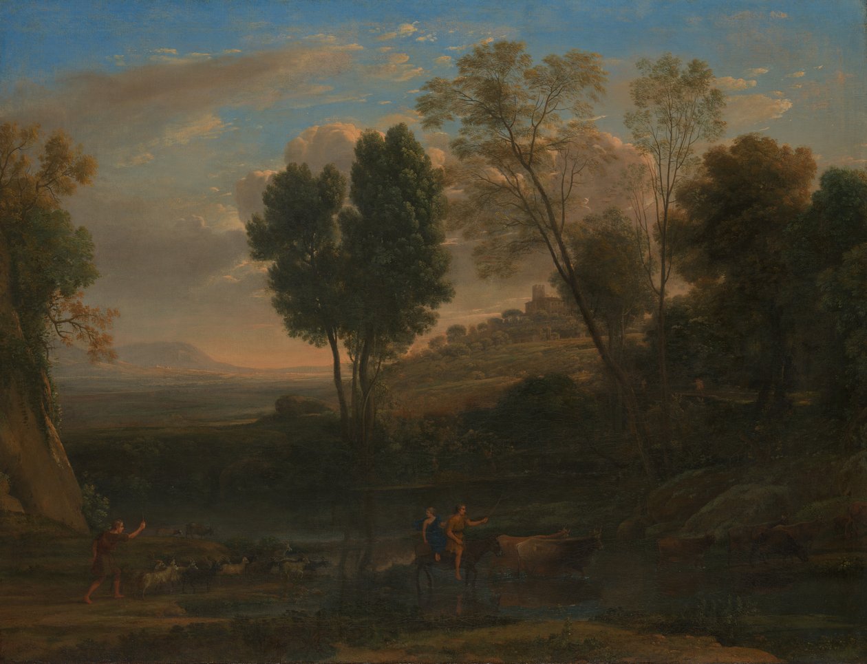 Auringonnousu, mahdollisesti 1646-47. tekijältä Claude Lorrain